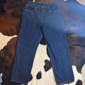 Levi's Women's Pin Striped Blue Jeans